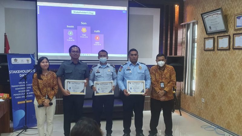 Kembali Meraih Prestasi, Lapas Siborongborong Mendapat 4 Penghargaan dari KPPN Balige