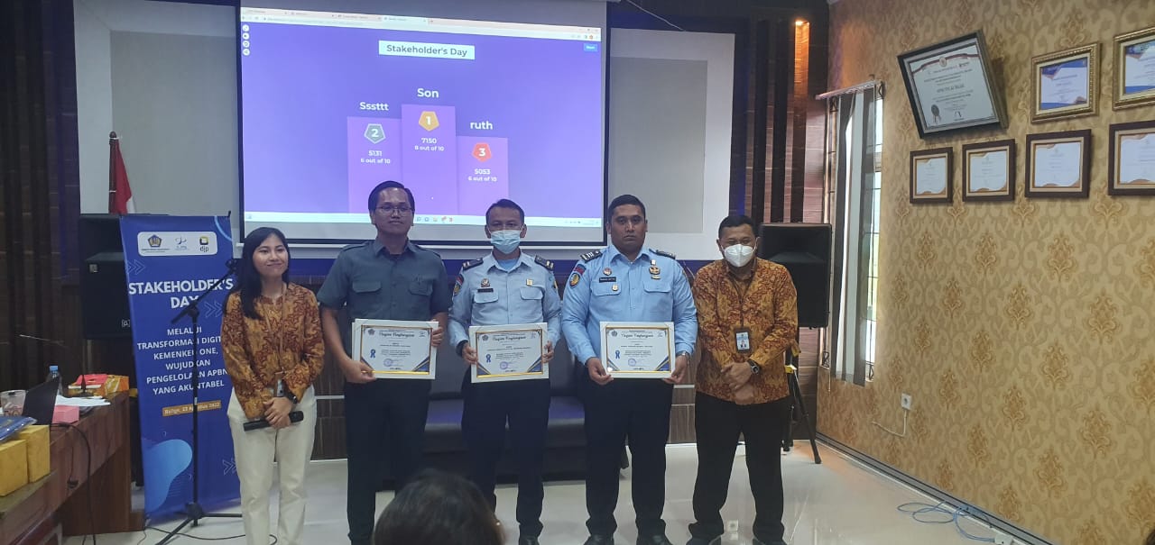 Kembali Meraih Prestasi, Lapas Siborongborong Mendapat 4 Penghargaan dari KPPN Balige