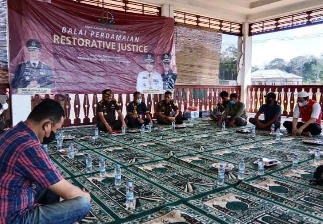 Persoalan Rumah Tangga Keluarga di Selesai Dengan Restorative Justice Di Balai Perdamaian
