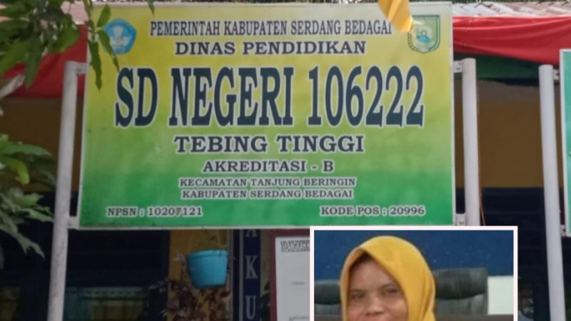 Kepsek SD Negeri 106222, Timasari Nasution Terus Support dan Motivasi Siswanya Meraih Prestasi