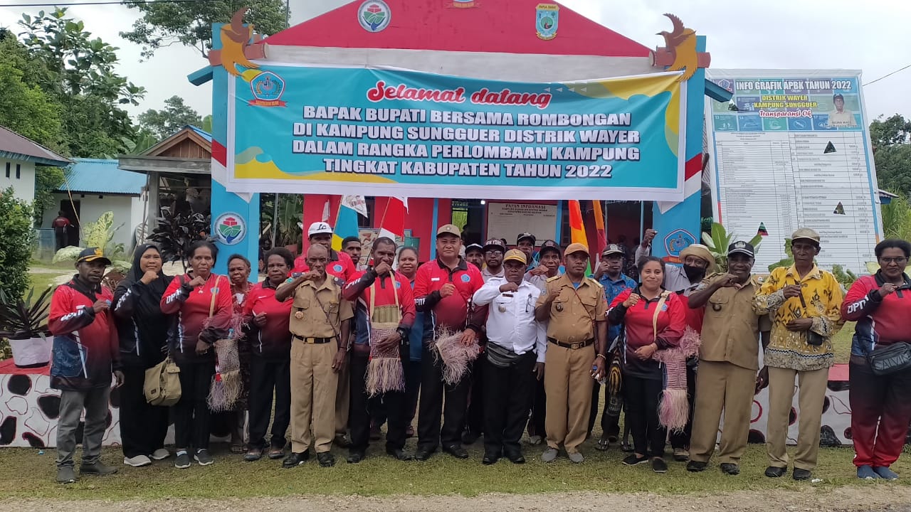 Lomba Kampung dilakukan Untuk Mengukur Perkembangan Kampung Di Sorong Selatan.