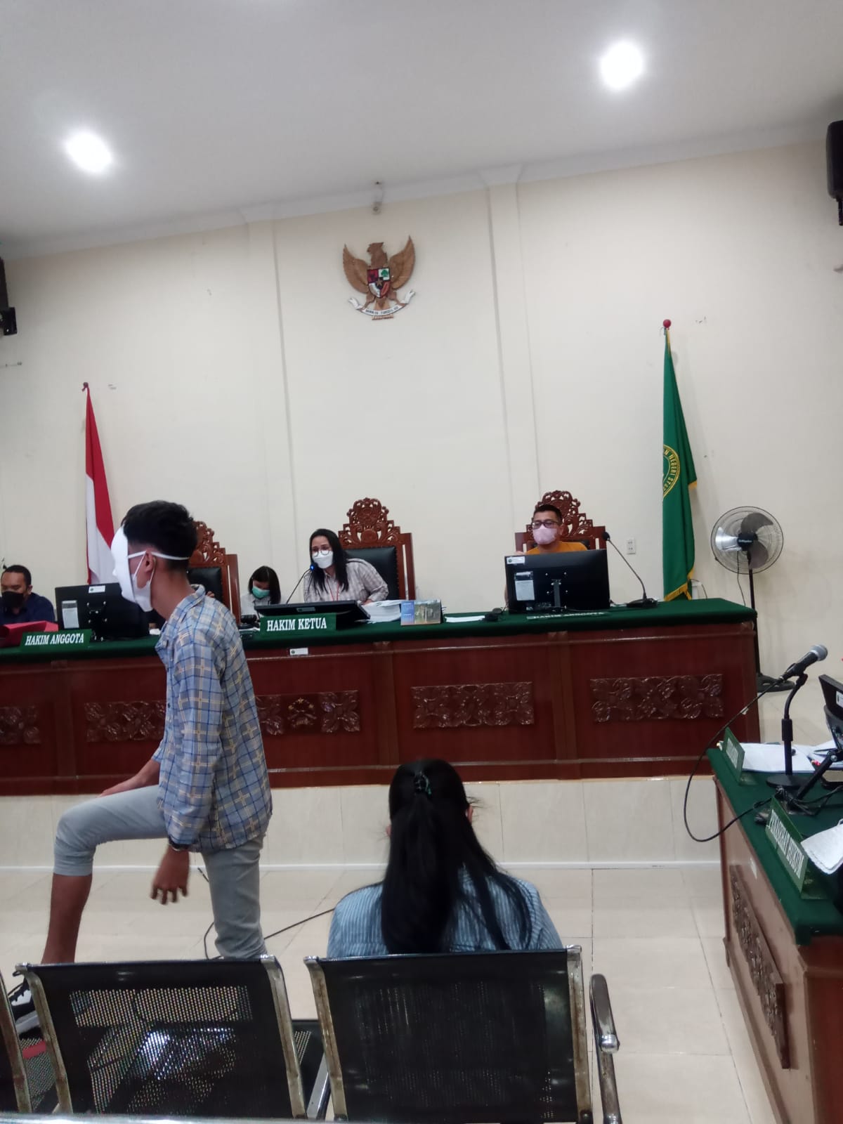PN Stabat Gelar Sidang Lanjutan Kereng Milik Bupati Langkat Non Aktif Hadirkan Saksi bertopeng