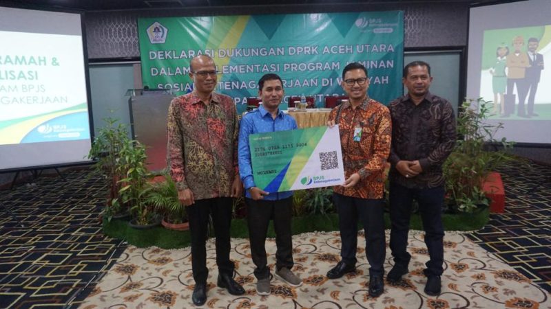 Anggota Komisi II DPRK Aceh Utara terlindungi Program BPJamsostek