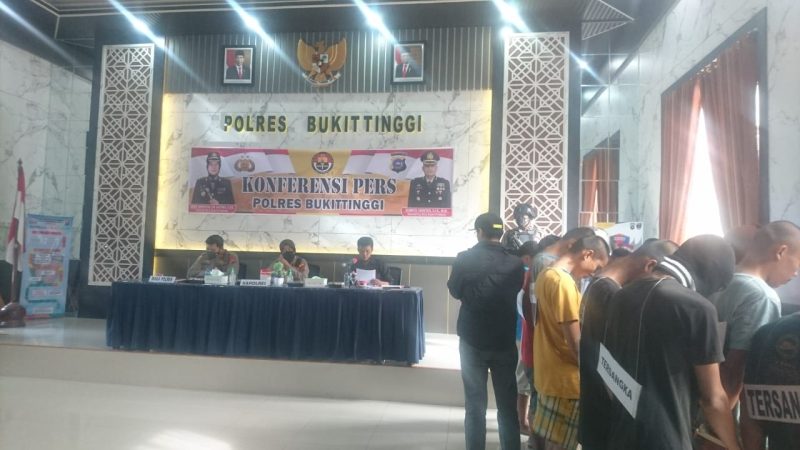 Serius Untuk Babat Habis Perjudian, Polres Bukittinggi Bekuk 23 Orang Tersangka