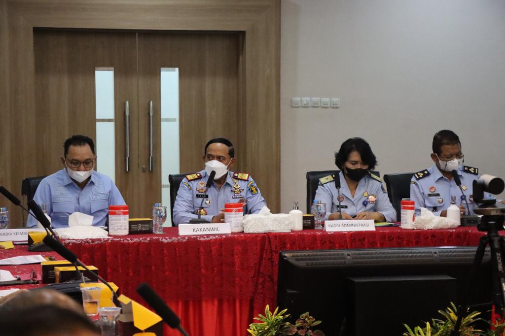 Rutan Cipinang Hadiri Rapat Evaluasi Pelaksanaan Anggaran Periode Bulan Agustus 2022 Di Kanwil Kemenkumham DKI Jakarta