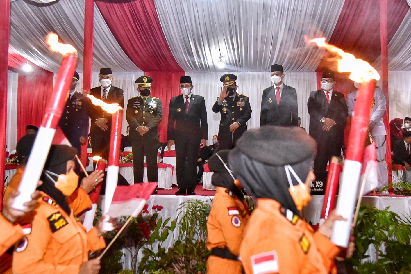 Setelah Vakum Dua Tahun, Upacara Taptu Kembali Semarakkan Malam Kemerdekaan di Ibukota Sumut
