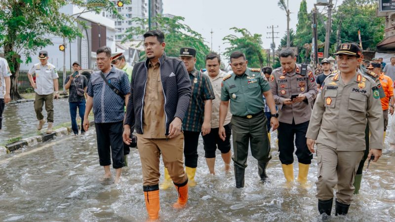 Tinjau Lokasi Banjir Luapan Sungai Sei Sikambing & Selayang, Bobby Nasution: Cari Akar Masalah & Segera Atasi