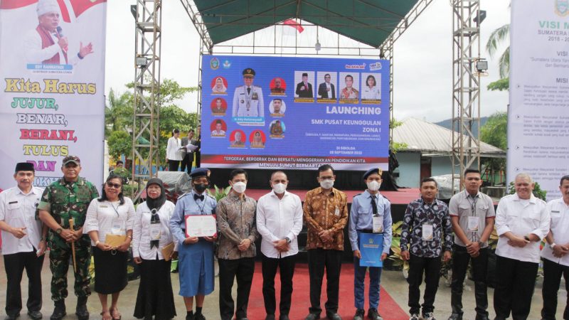 Gubernur Edy Rahmayadi Resmikan Delapan SMK Pusat Keunggulan