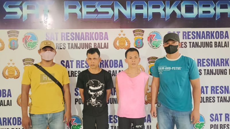 Dua Warga Asahan Bawa Narkoba Diringkus Sat Narkoba Polres Tanjung Balai