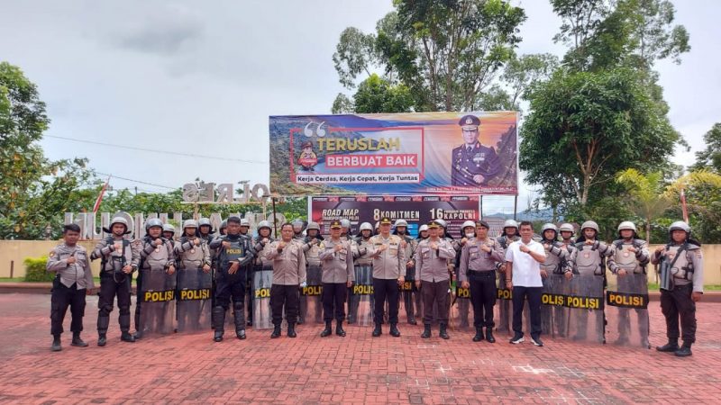 Tingkatkan Kemampuan, Sat Samapta Polres Simalungun Rutin Laksanakan Latihan Dalmas