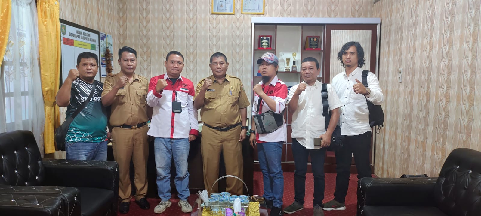 Pengurus SMSI ASTAB Kunjungi Kantor Diporabudpar