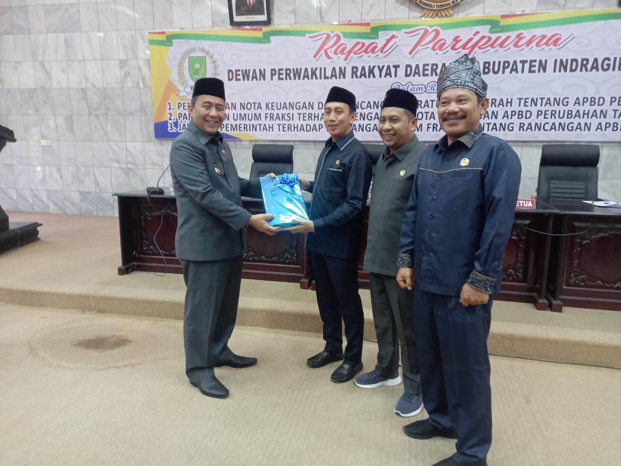 Rapat Paripurna DPRD Inhu, Wabup Sampaikan Nota Keuangan RAPBD- P 2022 Sebesar 1,6 T