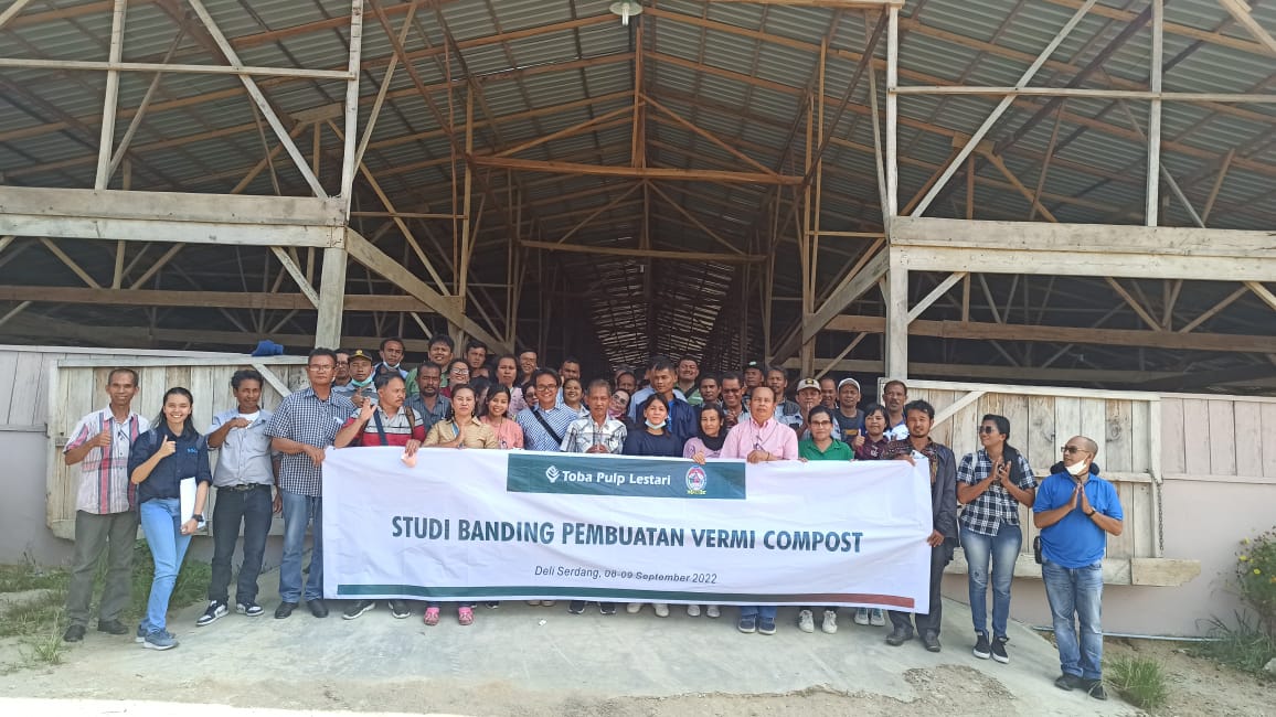 TPL Gandeng Pemkab Toba Berangkatkan 66 Petani Studi Banding Vermicompost