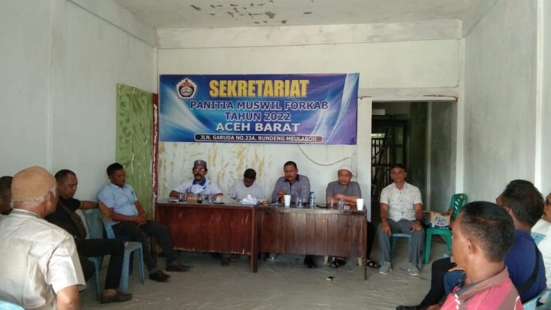 Ketua DPP Forkab Aceh kukuhkan panitia Muswil Forkab Aceh Barat