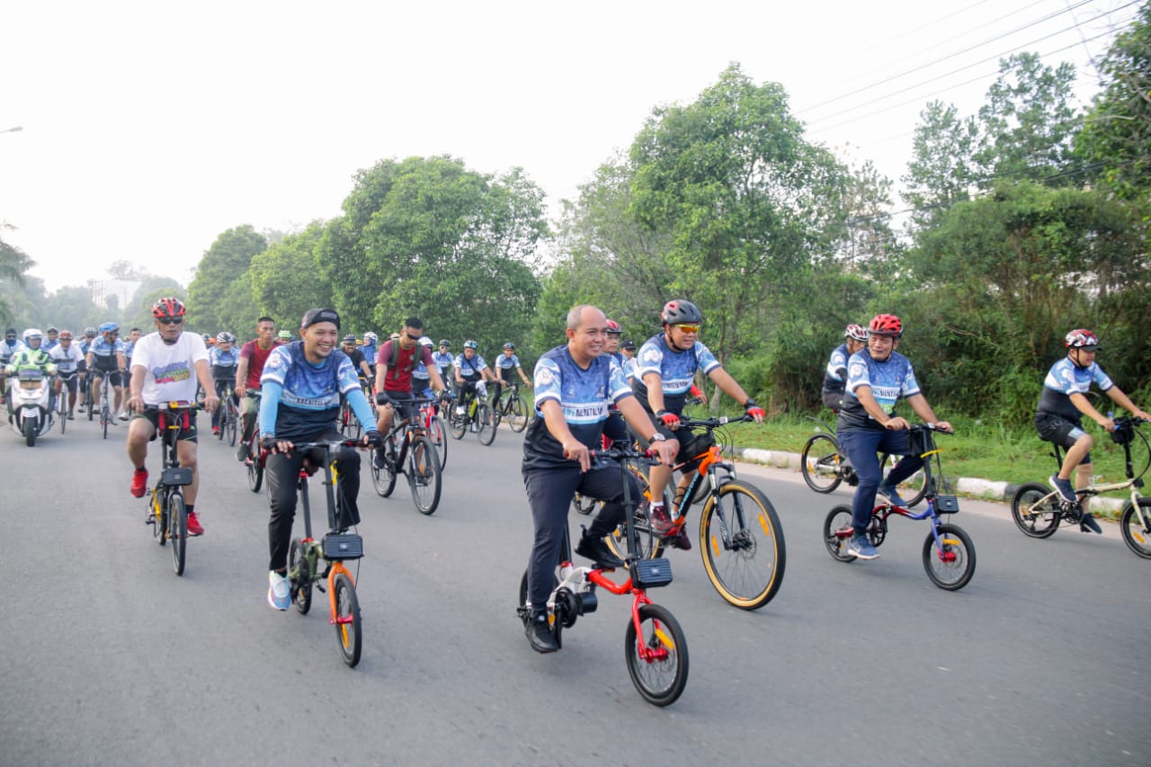 Walikota Pangkalpinang Ikut Semarakkan Gowes Go Green Bangka 2022