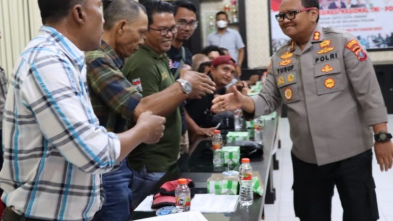 Kapolres Tanjungbalai Silaturahmi Dan Ramah Tamah Bersama Wartawan Kota Tanjungbalai