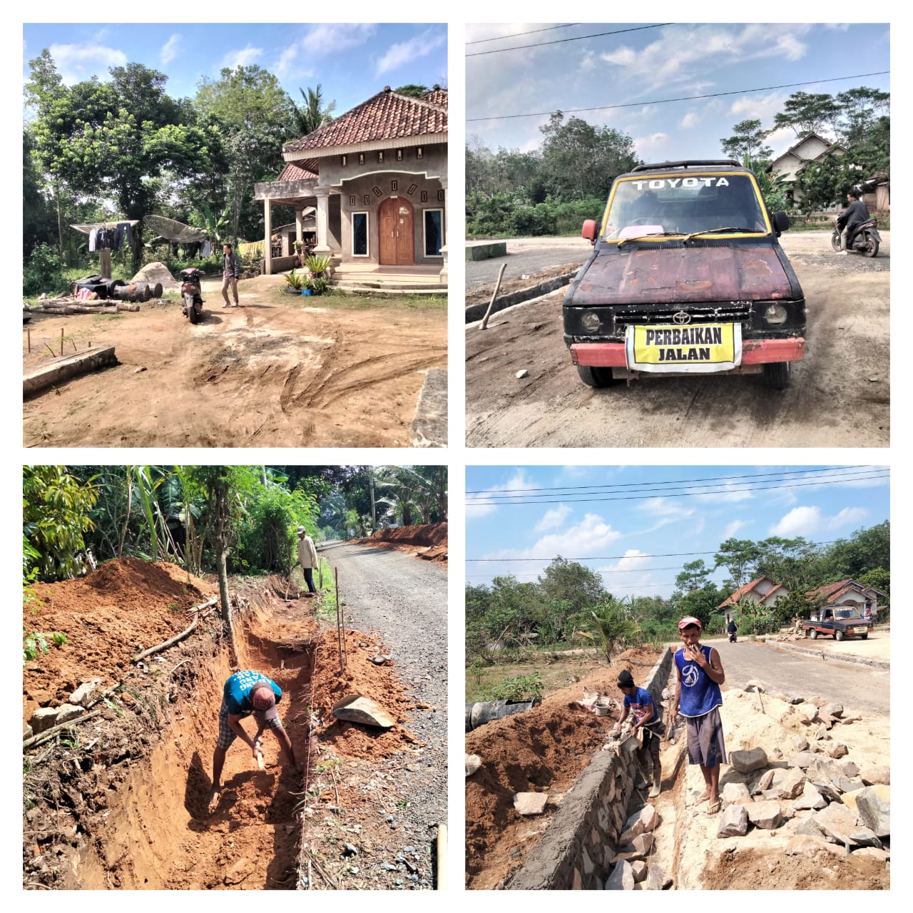 Tak Ada Base Camp Pelaksanaan Proyek Peningkatan Jalan Lingkungan Tiyuh Kibang Budi Jaya Tahun 2022 Diduga Berlumur Masalah