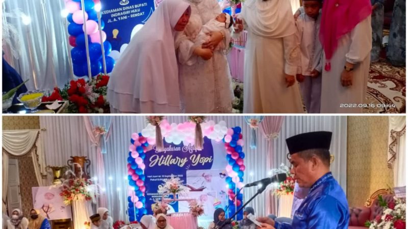Dihadiri Ribuan Masyarakat, Bupati Inhu Rezita Gelar Tasyakuran dan Aqiqah Putrinya Hillary Yopi