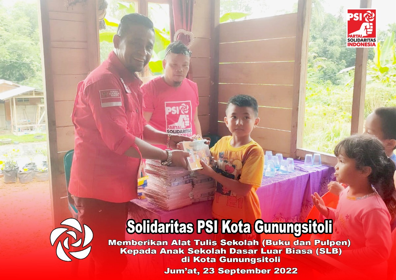 DPD PSI Kota Gunungsitoli Berikan Bantuan Kursi Roda Kepada Penyandang Di Sabilitas
