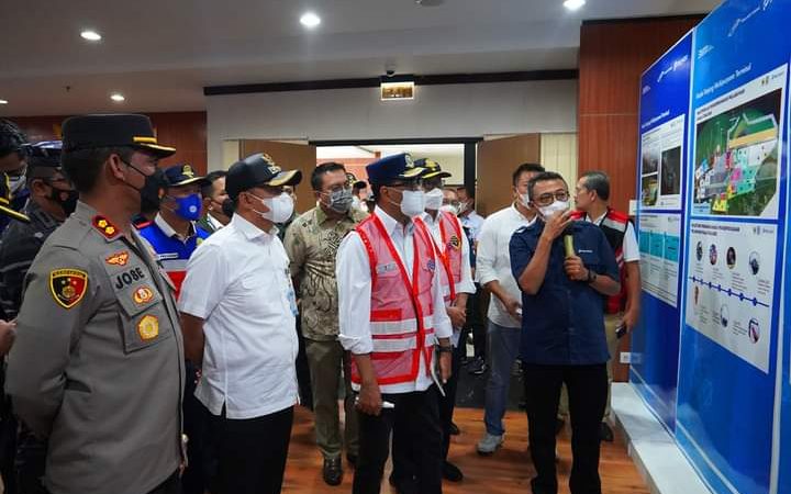 Zahir Sambut Kunker Menteri Perhubungan RI di Pelabuhan Kuala Tanjung