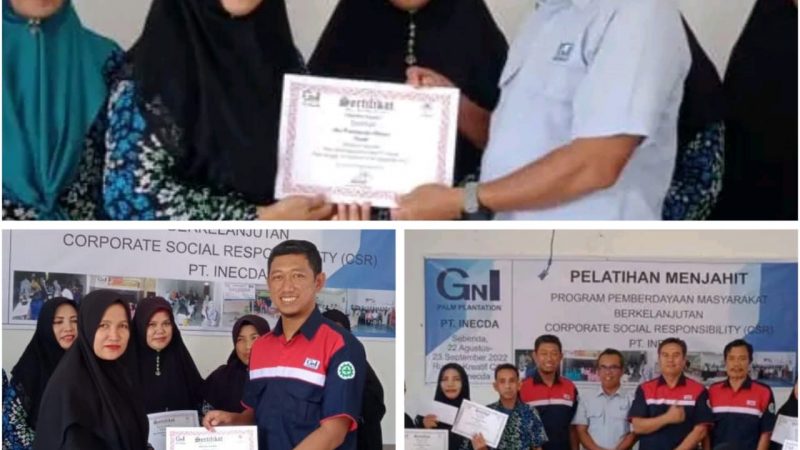 Pelatihan Menjahit Rumah Kreatif Library PT INecda ” Banyak Kesan Dan ilmu Yang Di Dapat