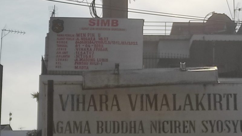 Kakek A Hua Tuntut Warisan Orangtua yang Berubah Jadi Vihara Vimalakirti Medan Kota