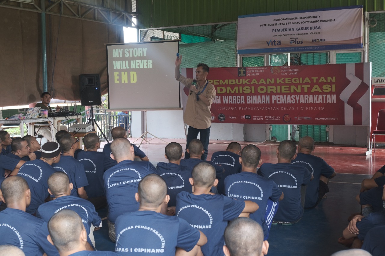 Cegah Gangguan Emosional, 217 Warga Binaan Lapas Kelas I Cipinang Diberikan Pembekalan ESQ