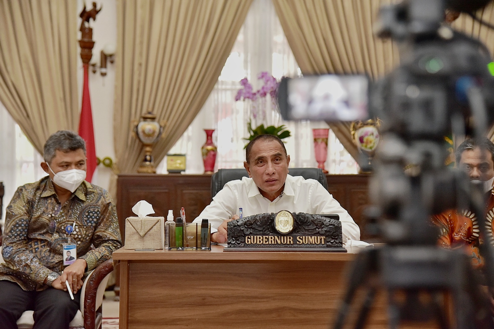 Sampaikan Langkah Kendalikan Inflasi ke Airlangga, Edy Rahmayadi Sebut Bulan Depan Akan Terlihat Hasilnya