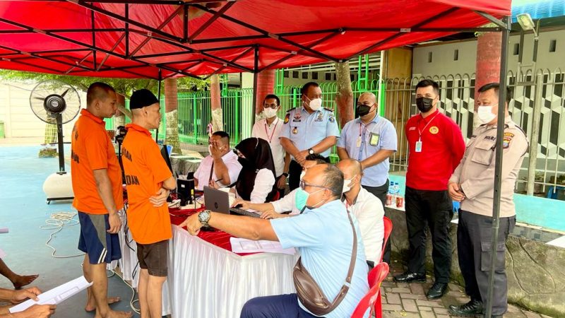 Tingkatkan Pelayanan, Disdukcapil Medan Jemput Bola Lakukan Perekaman e -KTP di Rutan Kelas I Tanjung Gusta