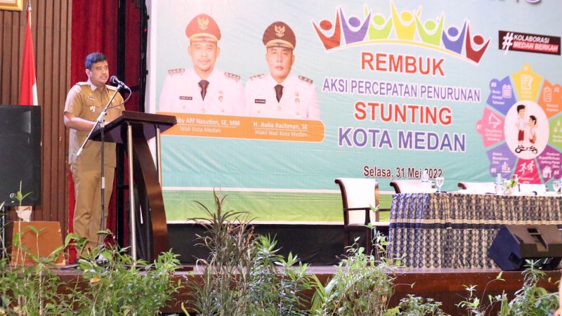 Turunkan Stunting, Bobby Nasution Kolaborasikan Program dan Kegiatan Perangkat-perangkat Daerah Pemko Medan