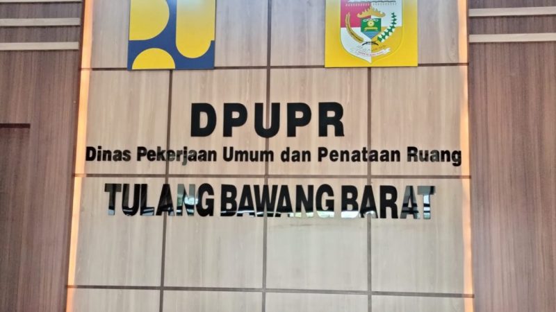 Pihak Dinas PUPR Tubaba Terkesan Buang Badan