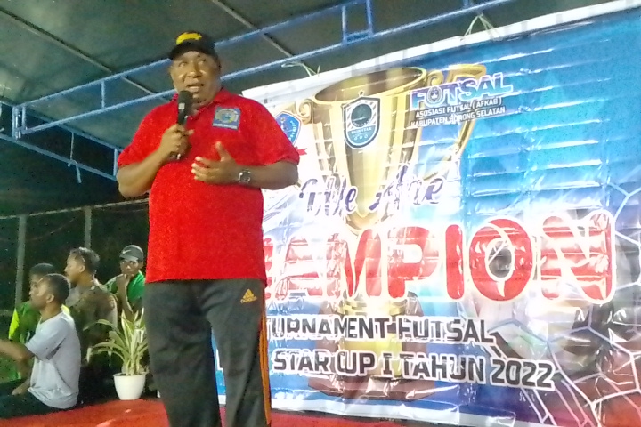 Pemerintah Kabupaten Sorong Selatan Resmi Menutup Turnamen Futsal Wain Star Cup One Tahun 2022