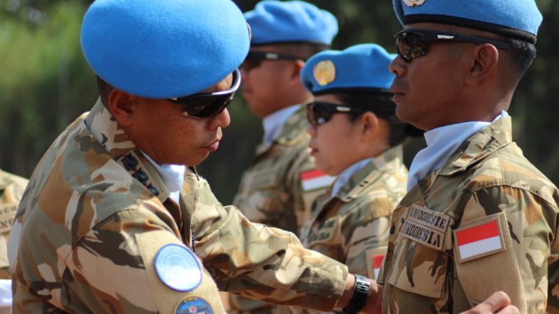“TNI ADALAH KITA”, Upacara HUT Ke-77 TNI & Kenaikan pangkat di Tanah Afrika