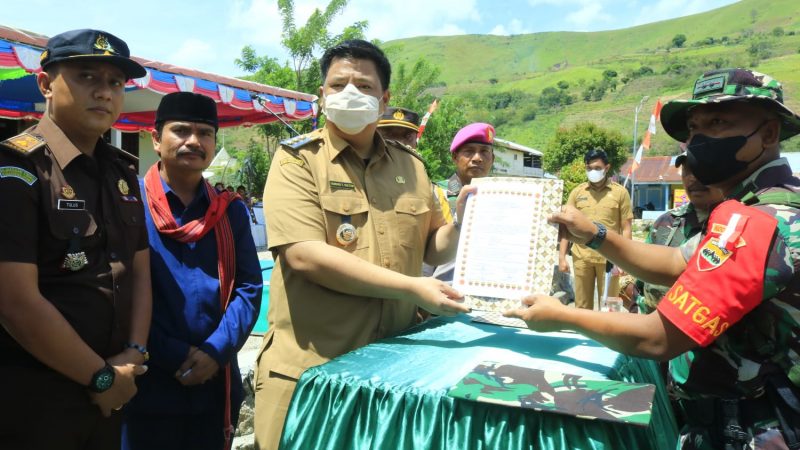 Bupati Samosir Resmi Buka TMMD ke-115 Kodim 0210/TU di Desa Hasinggaan