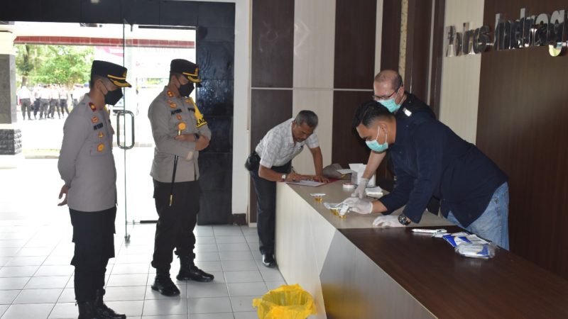 42 Orang Personel Polres Inhu Tes Urine Narkoba 