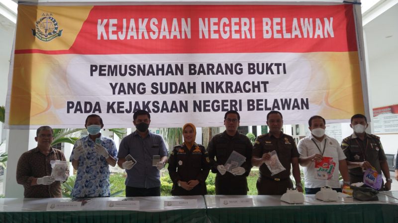 Kejari Belawan Musnahkan 231 Gram Narkotika Jenis shabu- shabu Yang Sudah Inkracht