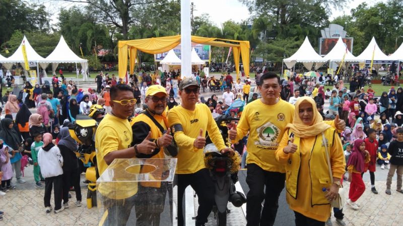 Semarak HUT Ke-58 Golkar Kota Langsa Gelar Jalan Santai