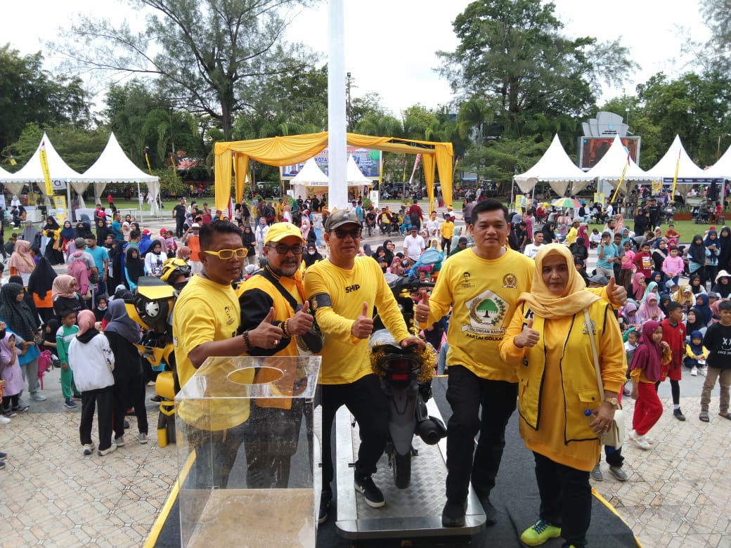 Semarak HUT Ke-58 Golkar Kota Langsa Gelar Jalan Santai