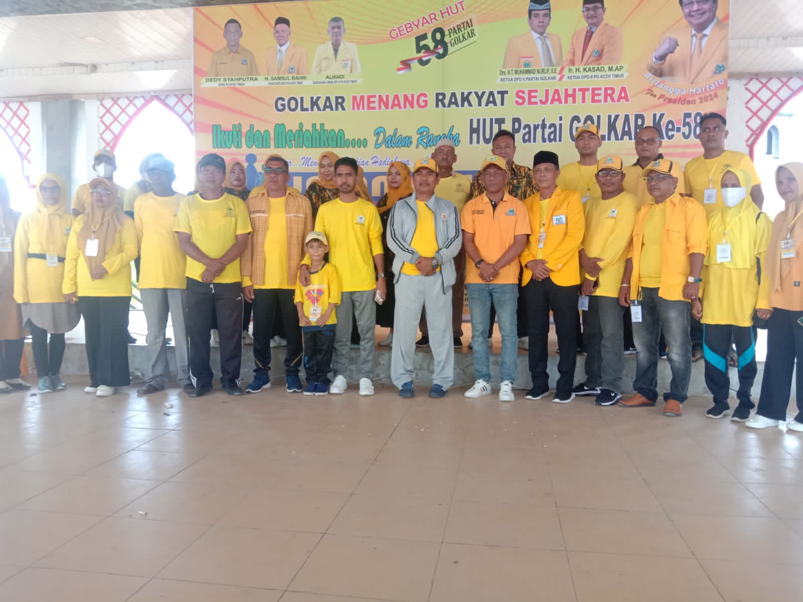Ratusan Masyarakat Aceh Timur Ikuti Jalan Santai Sambut HUT Golkar Ke-58