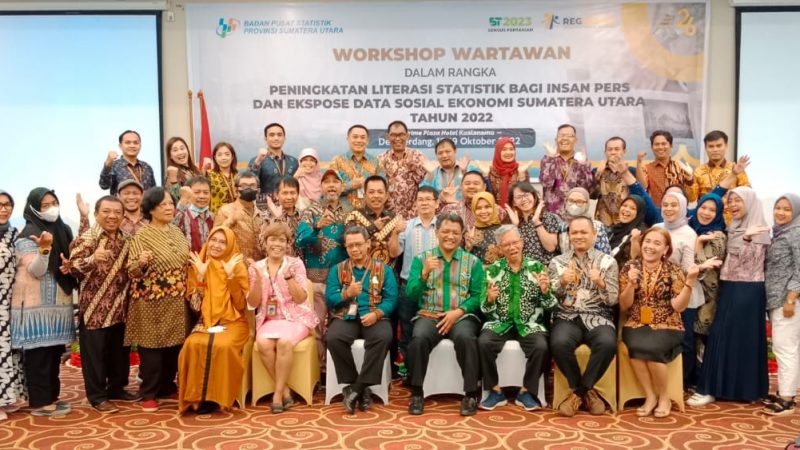 BPS Sumut, Workshop Wartawan “Peningkatan Literasi Statistik Bagi Insan Pers dan Ekspose Data Sosial Ekonomi Sumut