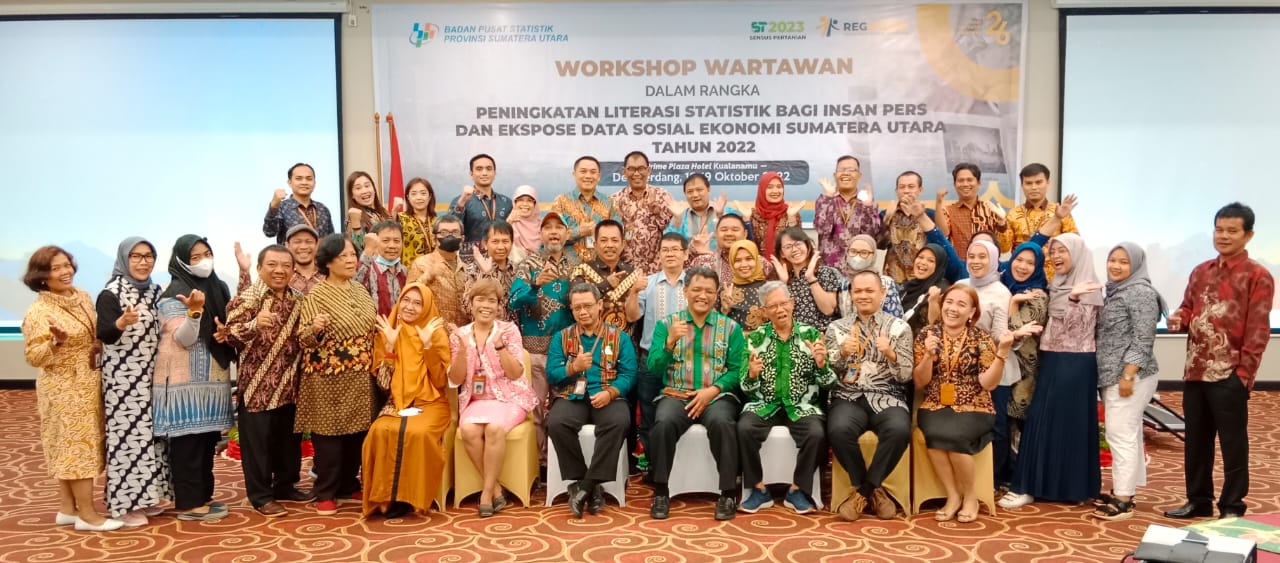 BPS Sumut, Workshop Wartawan “Peningkatan Literasi Statistik Bagi Insan Pers dan Ekspose Data Sosial Ekonomi Sumut