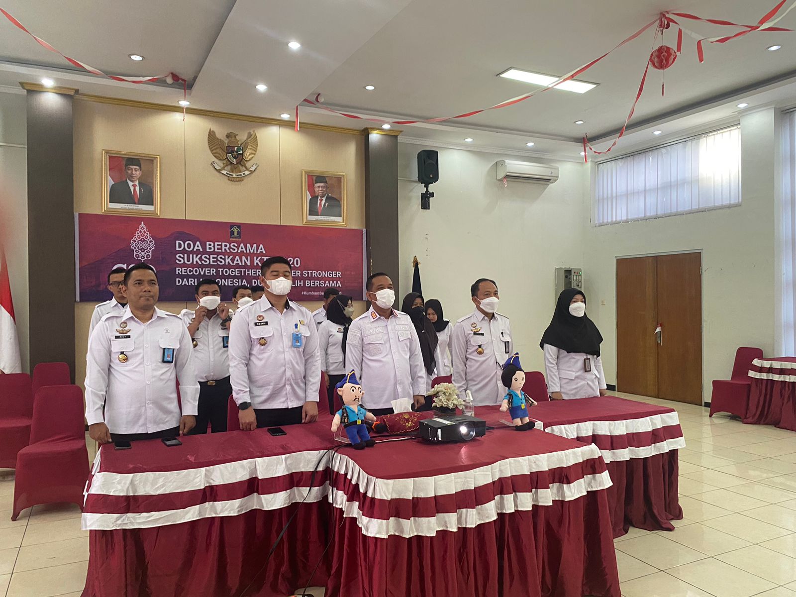 Rutan Cipinang Kanwil Kemenkumham DKI Jakarta Ikuti Kegiatan Doa Bersama Sukseskan KTT G20