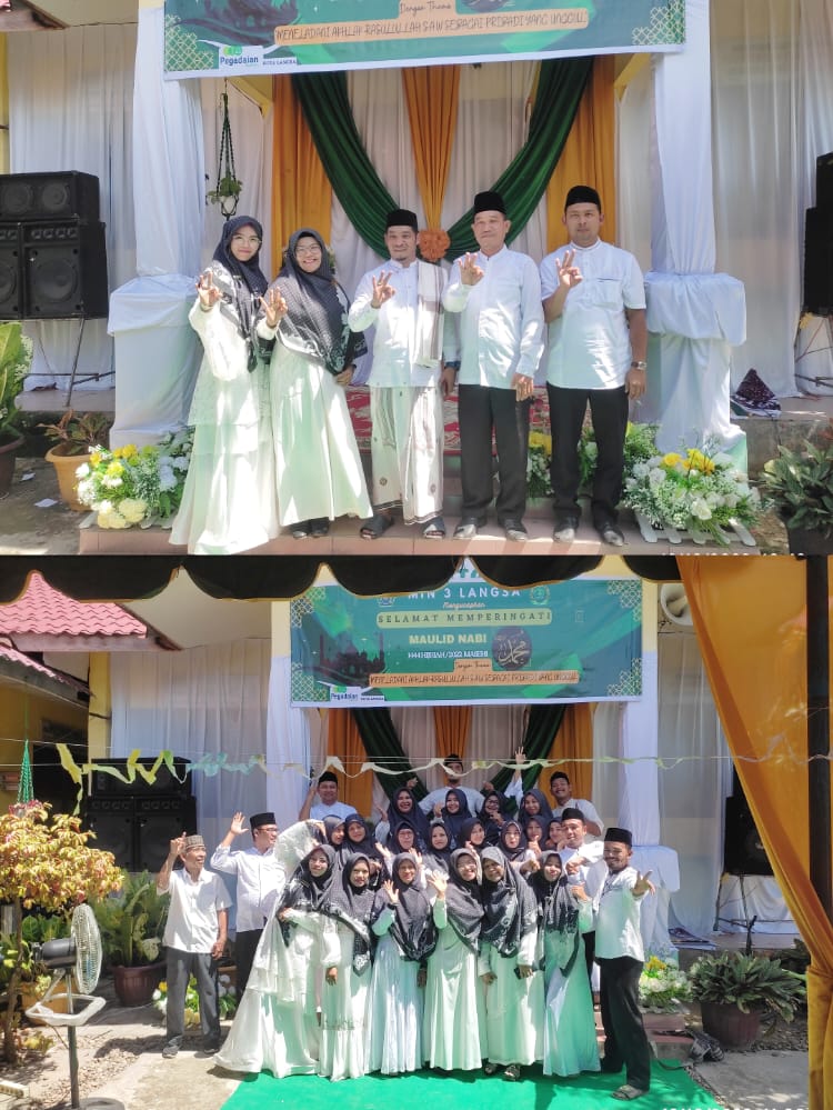 MIN 3 Langsa Gelar Peringatan Maulid Nabi Muhammad SAW