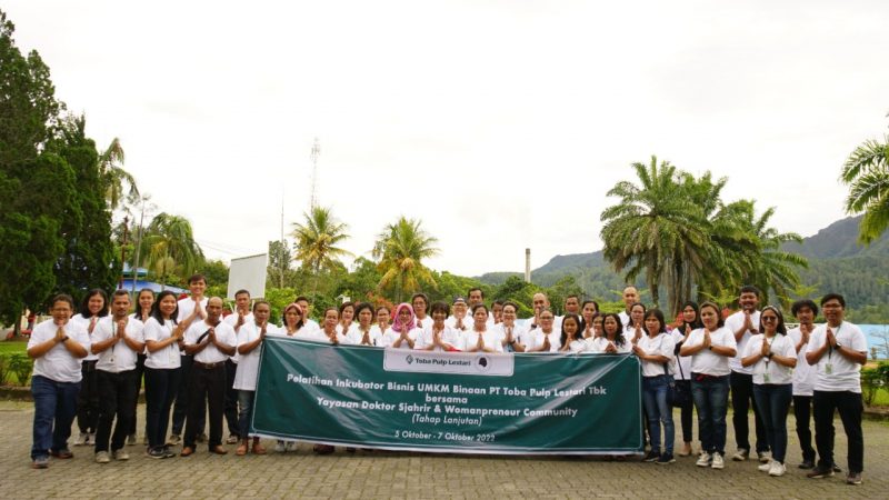 TPL bersama Yayasan Doktor Sjahrir menggelar Pelatihan Inkubator Bisnis UMKM) di Graha TPL Kabupaten Toba