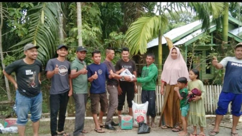 Pemuda Gampong Matang Panyang Peduli Korban Banjir