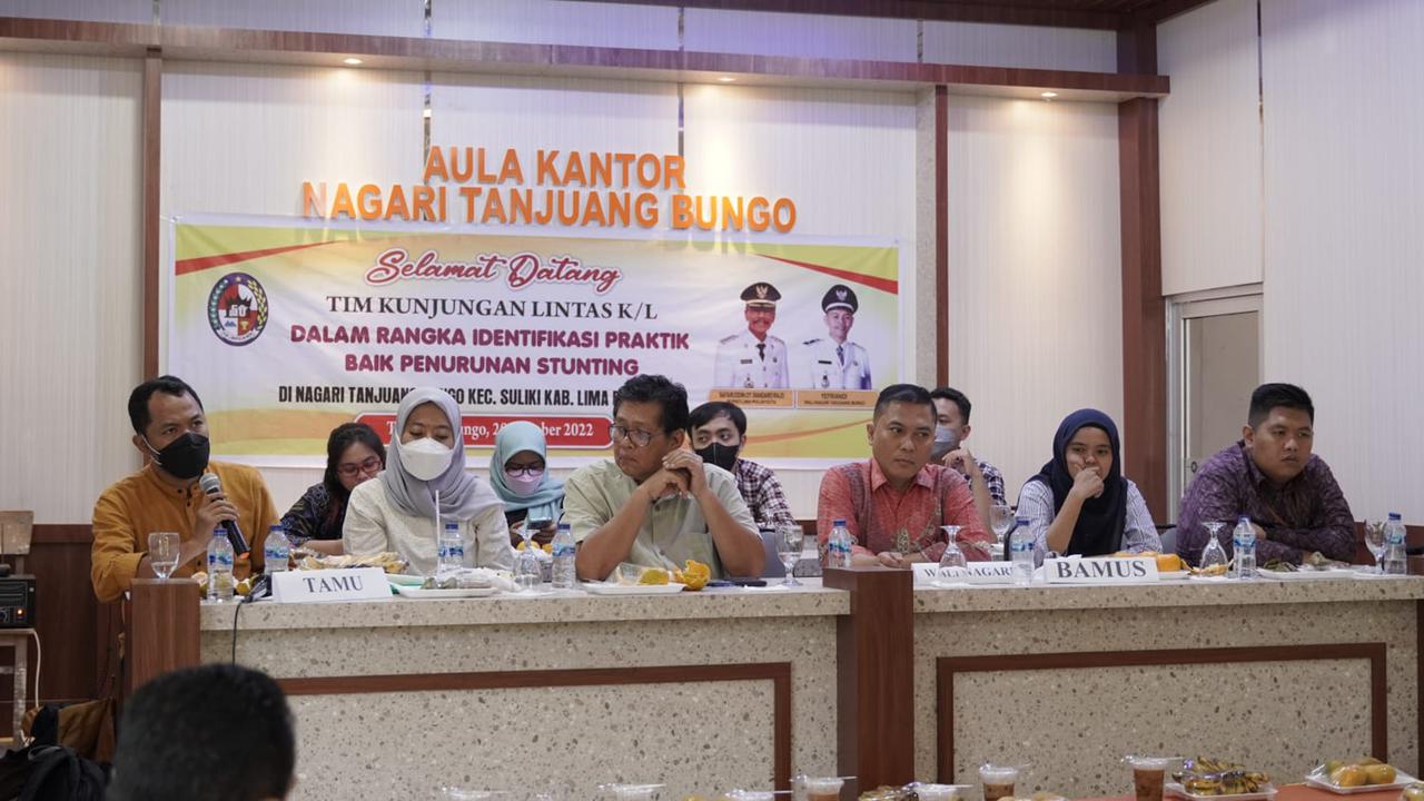 Luar Biasa, Tim Lintas K/L Kaji Cara Limapuluh Kota Turunkan Stunting Untuk Model di Nasional