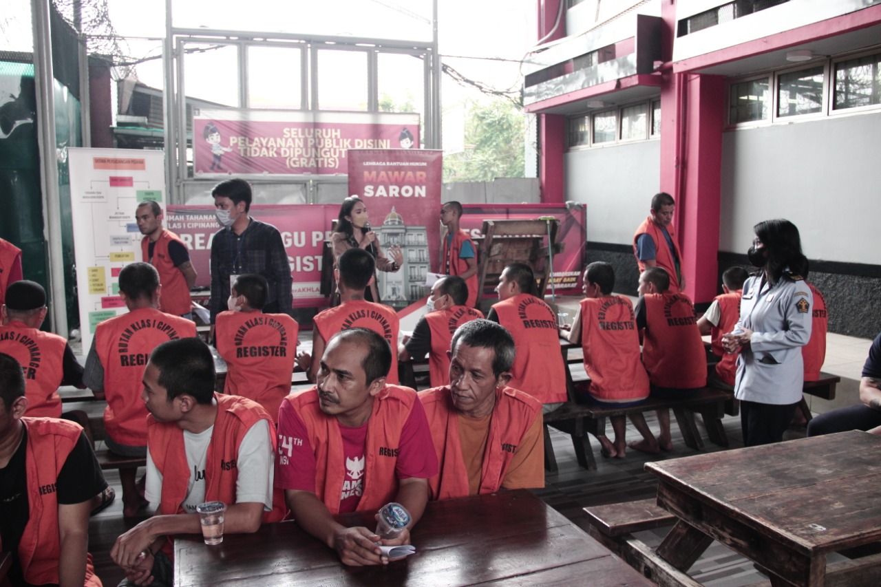 Rutan Cipinang Kanwil Kumham DKI Jakarta Bersama LBH Mawar Saron Gelar Penguluhan Hukum Bersama