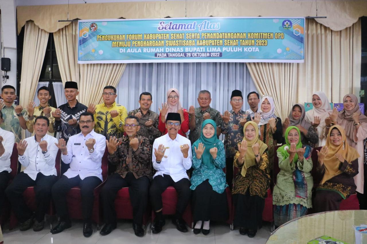 Bupati Safaruddin Tantang Forum Kabupaten Sehat Raih Swasti Saba 2023