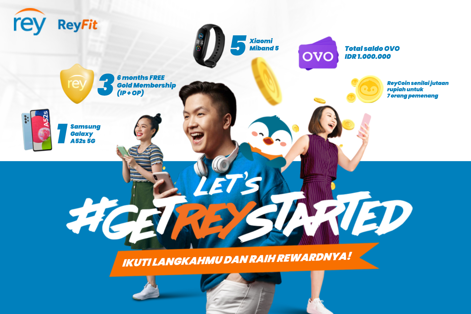 Gerakan ‘GetReyStarted’ dari Rey Ajak Masyarakat Jalan 10 Ribu Langkah