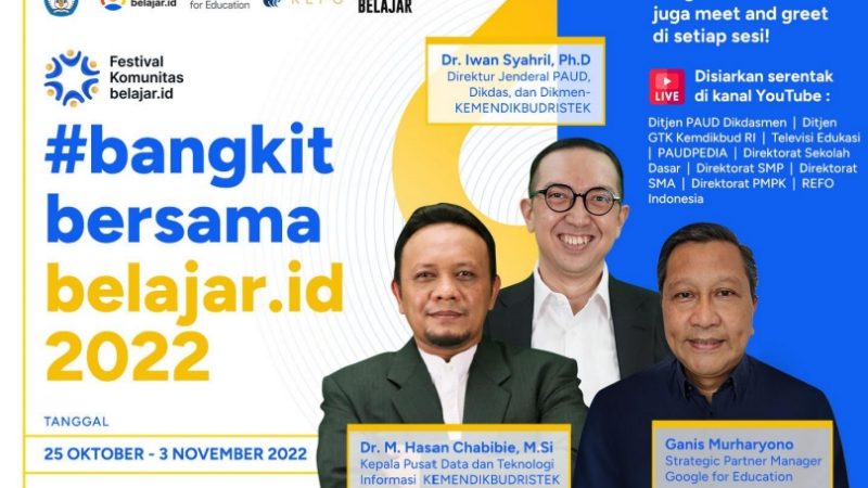 “Bangkit Bersama belajar.id” Kemendikbudristek RI Bekerja Sama dengan REFO Menggelar Festival Komunitas belajar.id